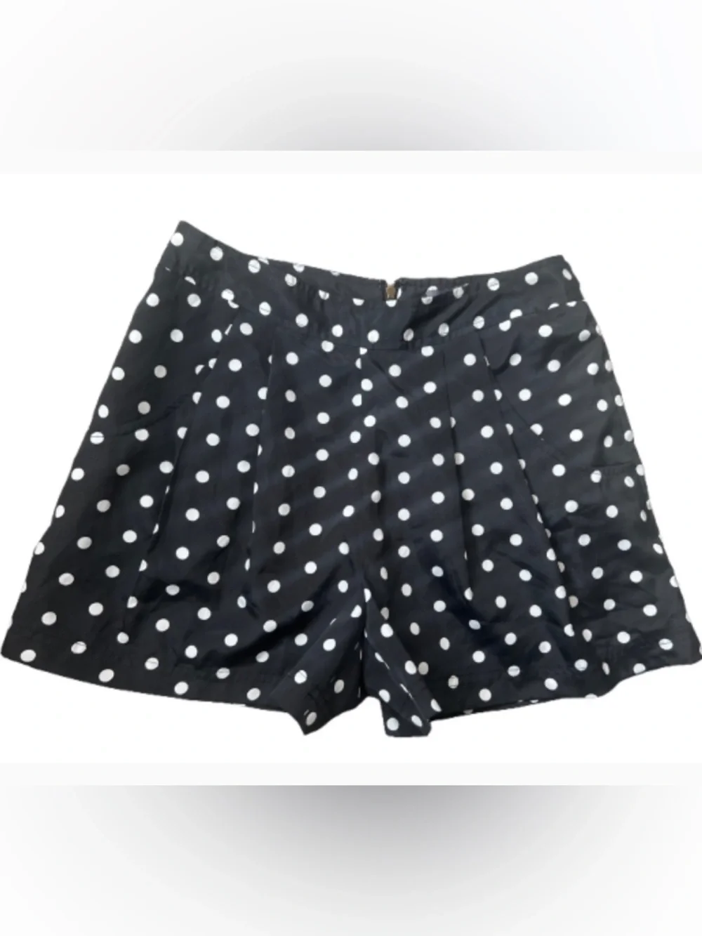 Y2K Forever‎ 21 Festival Ready Black Polka Dot High-Waist Shorts